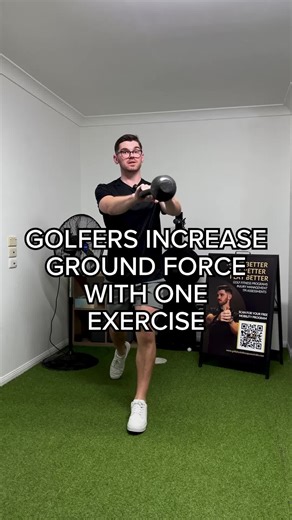 Read More Below 👇 🏌️‍♂️ Want to Crush Your Golf Game? The kettlebell swing is a secret weapon for increasing your ground reaction force, the key to more power in your swing! 💥 Here's the simple science: Ground reaction force is the energy you push into the ground when you swing. The more force you can generate, the more power you can transfer into your club! 💪 How does the kettlebell swing help? The kettlebell swing is all about explosively driving your hips and legs, using the ground to pro
