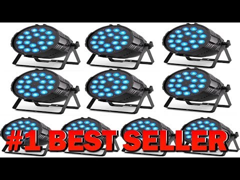 200 W Stage Par Lights RGBWAL 6 in 1 LED Par Can Light - B0F8BW1YGV