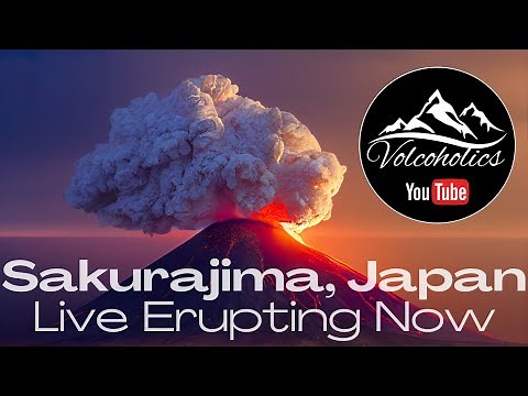 🔴 Sakurajima Volcano Live: Multiple Cameras in Action