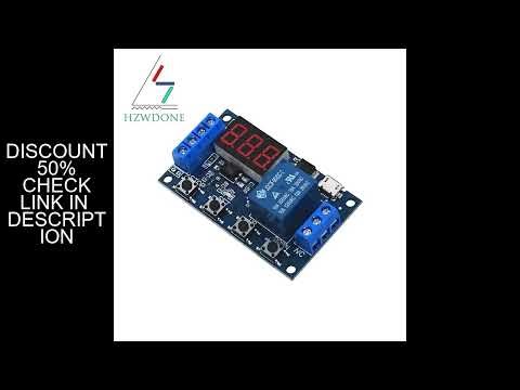 DC 6-30V Timer Relay Programmable Delay Relay Module Cycle Timer with LED Display 6V 9V 12V 24V Micr