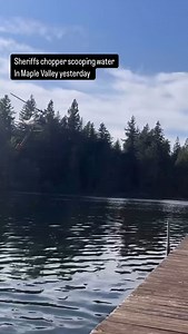 A brush fire that was originally spotted by @kcso_airsupport turned into a ground and air fight. The pilot after spotting the fire went back and grabbed the basket. Then returned to assist in dousing the flames. Neighbors were in for a show as the pilot came in and continued to scoop more water #info #news #update #story #fire #pilot #helicopter #flight #wildfire #brushfire | Steve Hickey