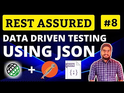REST Assured API Testing Tutorial Chapter-08 | Data Driven Testing in Rest Assured using JSON File