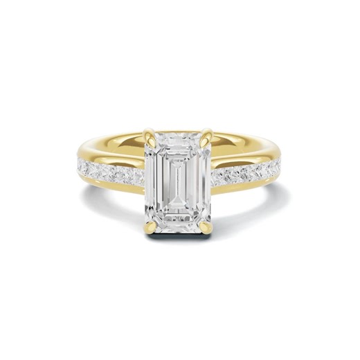 Emerald Cut 2CT D VS1 Igi Certified Lab Grown Diamond Hidden Halo Engagement Ring 14k Gold - Etsy
