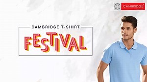 135K views · 1.4K reactions | Hey stylish men! We love your style and we're bringing you more reasons to look good and feel great! Shop t-shirts from the Cambridge T-Shirt Festival at up to 50% off on a selection of 200+ t-shirt styles and patterns. MRP starts at Rs 399/- Shop here> https://bit.ly/CambridgeApparels #TshirtFestival #ClassicTshirt #StylishTshirt #CambridgeApparel | Cambridge Apparels | Facebook