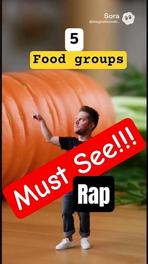 5 Food Groups Rap 🎤 #foodgroups #nutrition #education