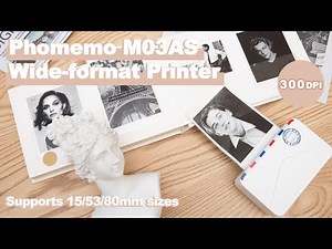 Phomemo M03AS New Version Introduction: 300dpi Multifunction Compatible with 15/53/80mm Sizes Paper