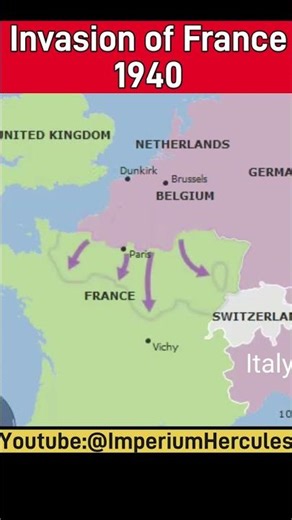 Invasion Of France in 1940 Animated Map 🇫🇷 | Map