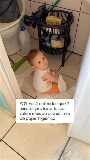 UM ROLO DE PAPEL HIGIÊNICO OU 2 MINUTOS PRA LAVAR A LOUÇA? 😂