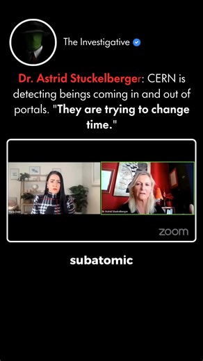 🚨 Dr. Astrid Stuckelberger, who has spoken critically about CERN in various interviews, recently shared an unusual story — describing an incident in which “an entity” supposedly appeared and took a scarf. It’s a striking claim, and it has captured attention online. Is CERN simply a high-energy physics facility — or does speculation fill the gaps when science feels mysterious? Portals, experiments, and unseen forces often spark the imagination. Sometimes the story becomes bigger than the facts. 
