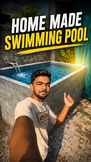 Home Made Swimming Pool #festivewithshorts #swimmingpool #shorts #minivlog