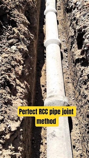 Perfect RCC Pipe Joint Method #trending #shortvideo #construction