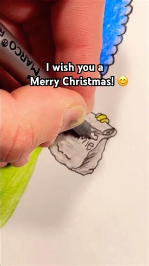 We wish you a Merry Christmas! 😊 | Marge Simpson drawing