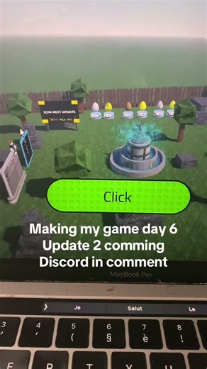 Day 6 to make my roblox clicker game ! #roblox #robloxstudio #game #games #release #update #discord