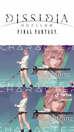 Lightning Character Preview in Dissidia Duellum