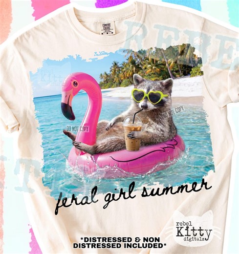 Feral Girl Summer PNG | Trendy Summer Design (digital Download) - Etsy
