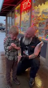 1.6K reactions · 32 shares | He stood outside the toy store holding one last coin. No asking. No crying. Just a quiet hope pressed into his palm. Then a motorcycle stopped behind him. Not to make noise. Not to be seen. Just to notice. No speeches. No questions. Only a small choice that meant everything. Because sometimes kindness doesn’t give you more. It reminds you that what you have is already enough. (Full story in the comments ⬇️) | Born to Ride | Facebook