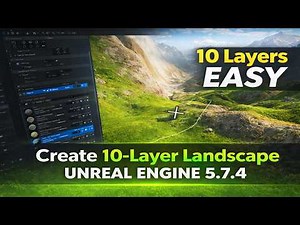 Create Realistic Landscape with 10 Layers in UE5.7.4 (Step-by-Step)