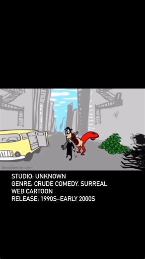 BluFF on Instagram: "A superhero born of toilet humor - absurdity incubated in pixel stench. Doodoo Man is not heroic so much as grotesquely insistive, a reclamation of poop as motif and muse. Even in its filth, there’s a twisted kind of dignity. #DoodooMan #WebAnimation #ToiletHumor #SurrealComedy #CultCartoons #BluffArchive"