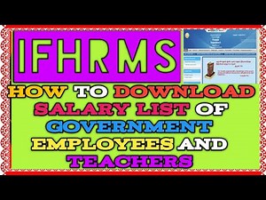 How to download IFHRMS Payslip online|How to login into the Karuvoolam portal|IFHRMS|Banu info tech