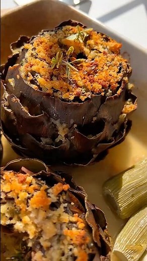 #ITALIANS Make Perfect Stuffed #Artichokes EVERY TIME 🌿🔥 You’ll CRAVE These! #shorts #shortscooking