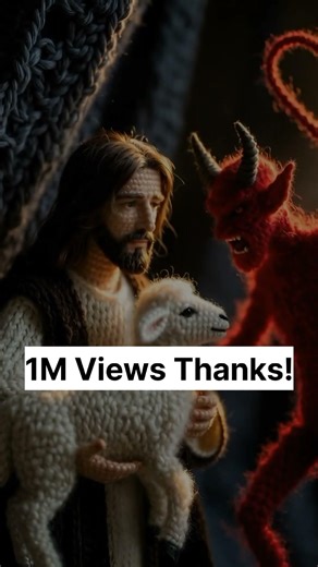 Jesus vs Red Devil: Lamb Saved Miracle ✝️🔥 #shorts #jesus #bible #god