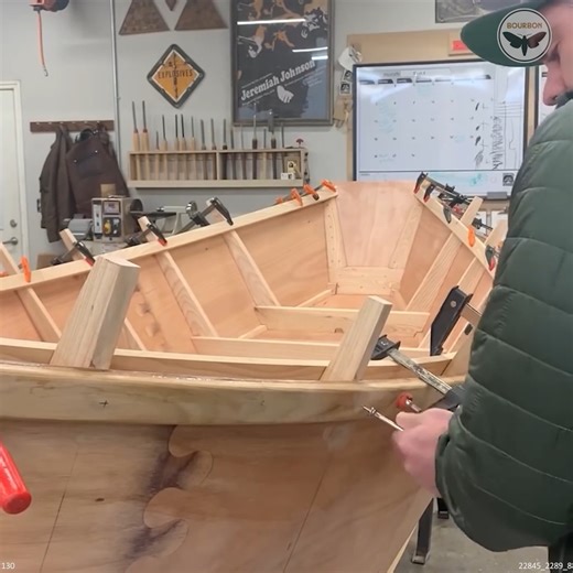 1M views · 3.8K reactions | Building a Wooden Boat | Bourbon Moth Woodworking | Facebook