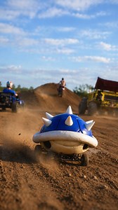 Blue shell creation recreates Mario Kart concept