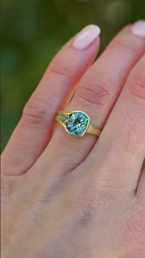 Asymmetrical Sapphire Engagement Ring 💍