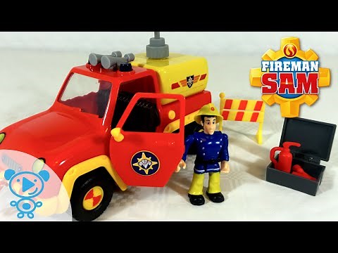 Fireman Sam Fire Truck Venus with Firefighter Fireman Sam Toys