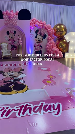 EXCLUSIVE BALLOON DECOR on Instagram: "Get into this focal area for Daniella’s 1st Minnie Mouse birthday party 🥳. We love being able to give your guest something to talk about! If you are planning an event and need decor services, I highly suggest you plan ahead! Please click the link in our bio to inquire! Happy Sunday!"