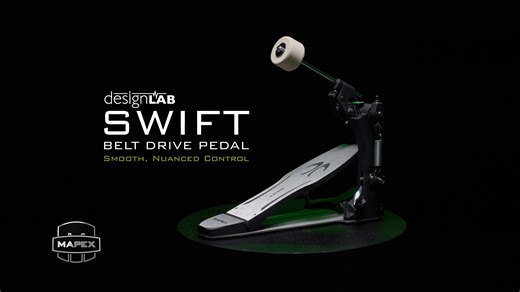 Smooth, Nuanced Control....the Mapex Design Lab Swift Belt Drive Single pedal delivers ultra-smooth response and feel with a host of exciting features. The Quick Set Spring tensioner allows pedal tension adjustment right from the drum throne with no awkward reach. The belt drive is ultra smooth, and the Universal Hoop clamp easily and securely attaches to any bass drum hoop. 🔗 Learn more ➡️ https://mapexdrums.com/us/products/drums/hardware/design-lab-hardware/swift-belt-drive-single-pedal #Mape