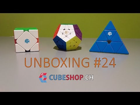 Gan Skewb M - Dayan Megaminx V2M - Gan Pyraminx M | UNBOXING CUBESHOP.CH