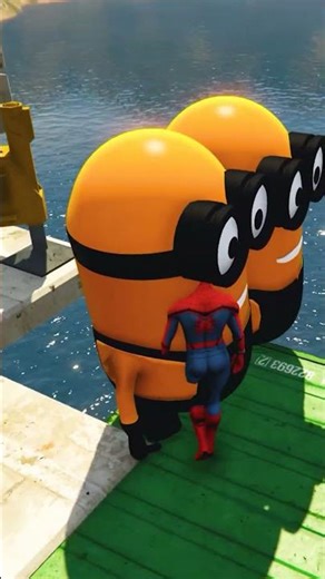 GTA 5 Epic Water Ragdolls Spiderman Jump/Fails Ep 122#shorts