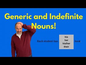 Generic nouns, indefinite nouns and indefinite pronouns #englishgrammar #subjectverbagreement