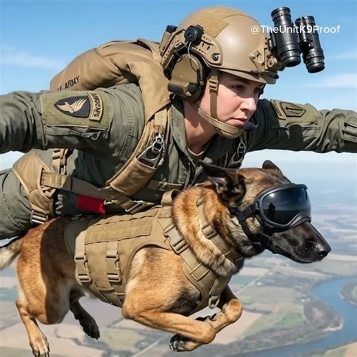 Straight Out Of An MC 130J, Paws Down Together 🇺🇸