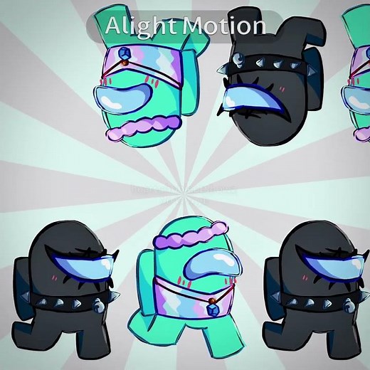 Cyan x black among us #animationmeme #amongus #animation