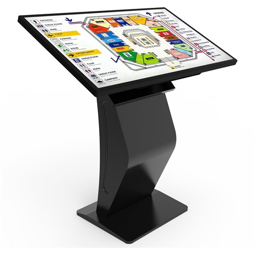 43" Touch Screen Kiosk, Android System, Install APP, Browser, K-Style Stand Digital Signage Display, Interactive Display Mall Navigation/Advertising/Retail Store
