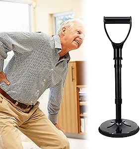 Mobility Aids Tool, Adjustable Standing Aid Device, 5 Height Level Elderly Lift Assist Devices, Stable Stand Assist Aid for Elderly with 7 Inch Base, Help Seniors Get Up from Floor