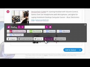 RiteTag Pro browser extension generates hashtags from any photo or text for Instagram, Twitter, etc.