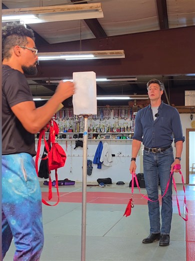 @Jack The Whipper was REALLY excited to do a trickshot. #benseiarmy #meteorhammer #trickshot