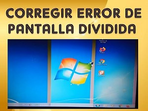 PANTALLA DIVIDIDA PORTATIL, APARECEN 3 PANTALLAS