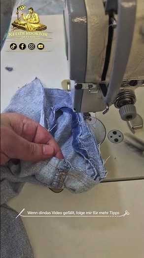 😳 Niemand wird glauben, dass diese Jeans gekürzt wurde! 👖✂️ Originalsaum bleibt perfekt 🔥