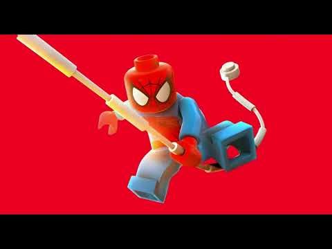 lego spider man 4k wallpaper red background