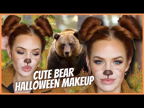CUTE BEAR HALLOWEEN MAKEUP TUTORIAL | KEB