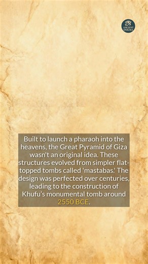 The Great Pyramid of Giza was the final design in a long evolution of ancient tomb construction. #ancienthistory #egypt #archaeology | Ancient Enigma