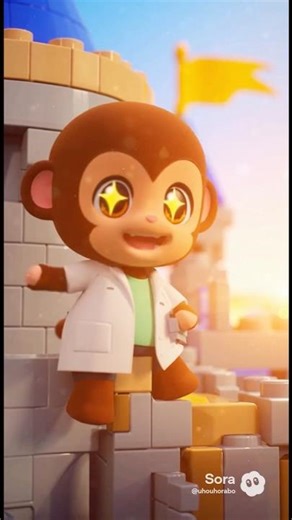 レゴブロック風の世界🌎お城クラフト🏰🏰