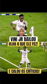 VINI JR BAILA na CHAMPIONS e COMEMORA DANÇANDO NOVAMENTE! #vinijr #realmadrid #viniciusjr