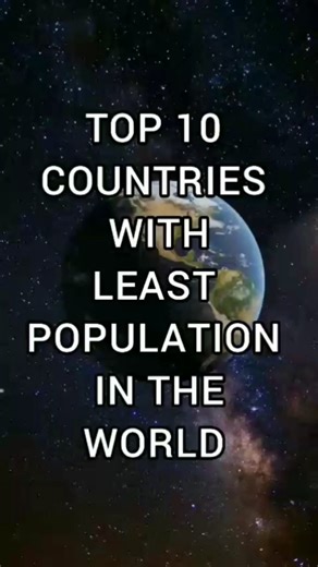 Countries with smallest population