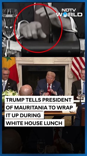 Trump Tells President of Mauritania, Mohamed Ould Ghazouani, To Wrap It Up During White House Lunch