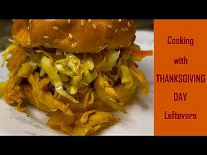 Barbecue PULLED TURKEY SANDWICH Recipe | THANKSGIVING LEFTOVERS Recipe